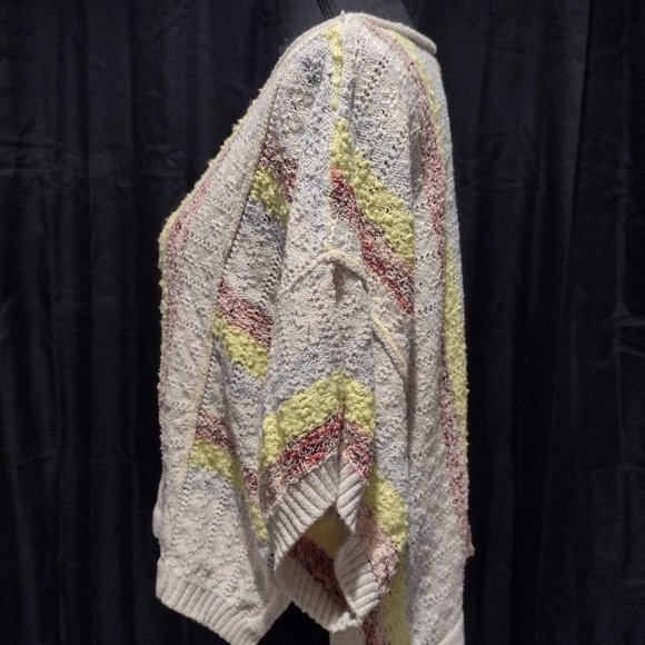 Pilcro Multicolor Striped Crew Neck Sweater - Picture 3 of 4